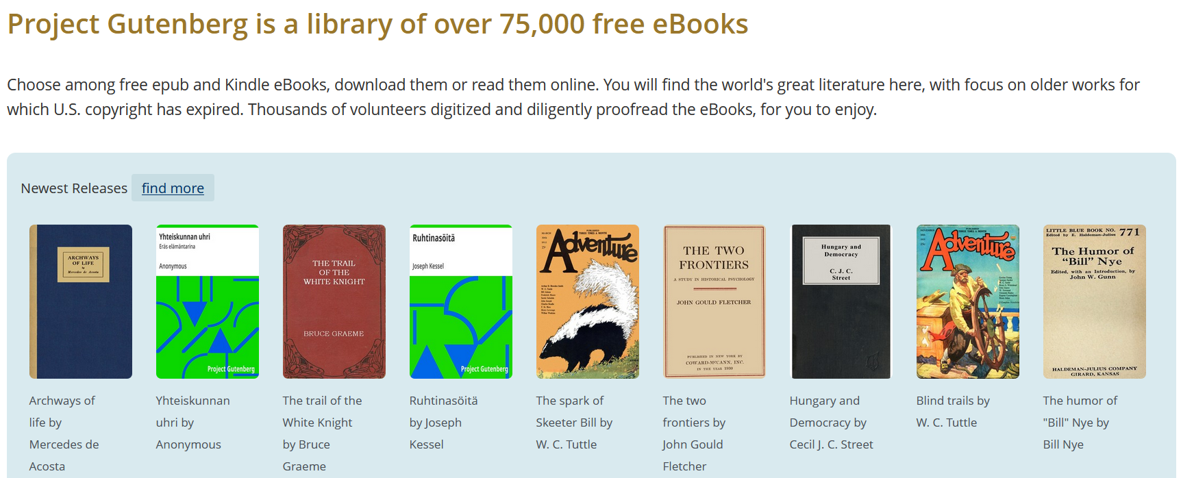 Project Gutenberg