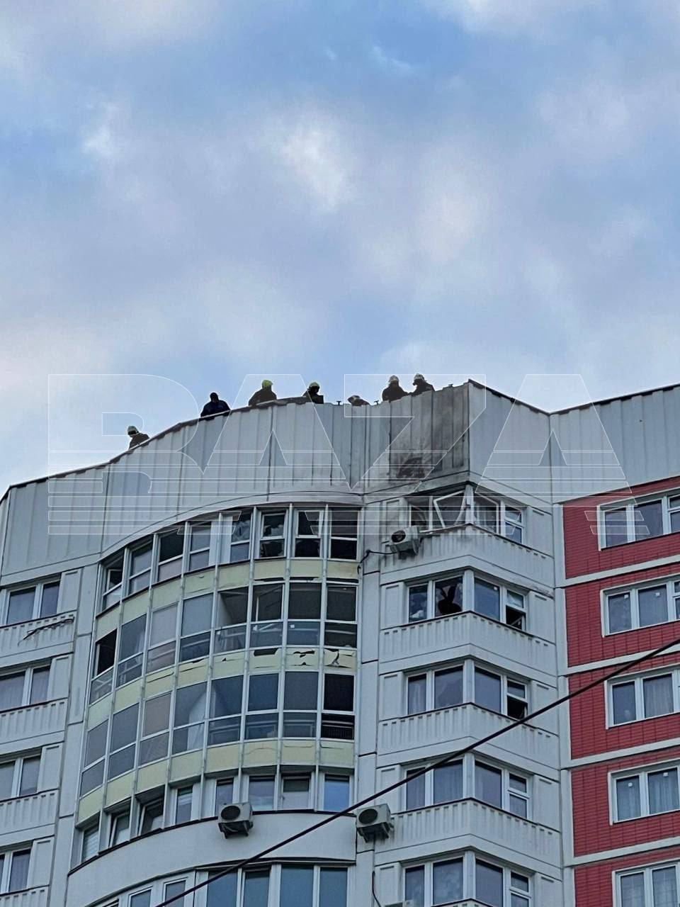 Удар от дрон в Москва