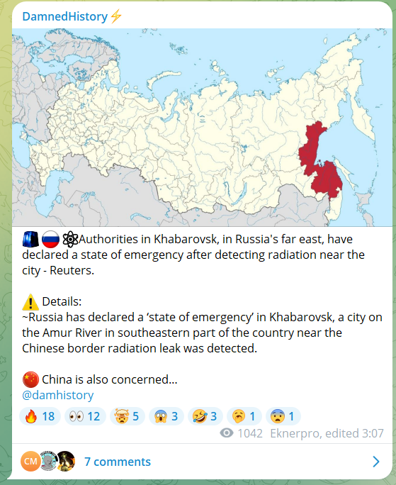 Radiation, Russia