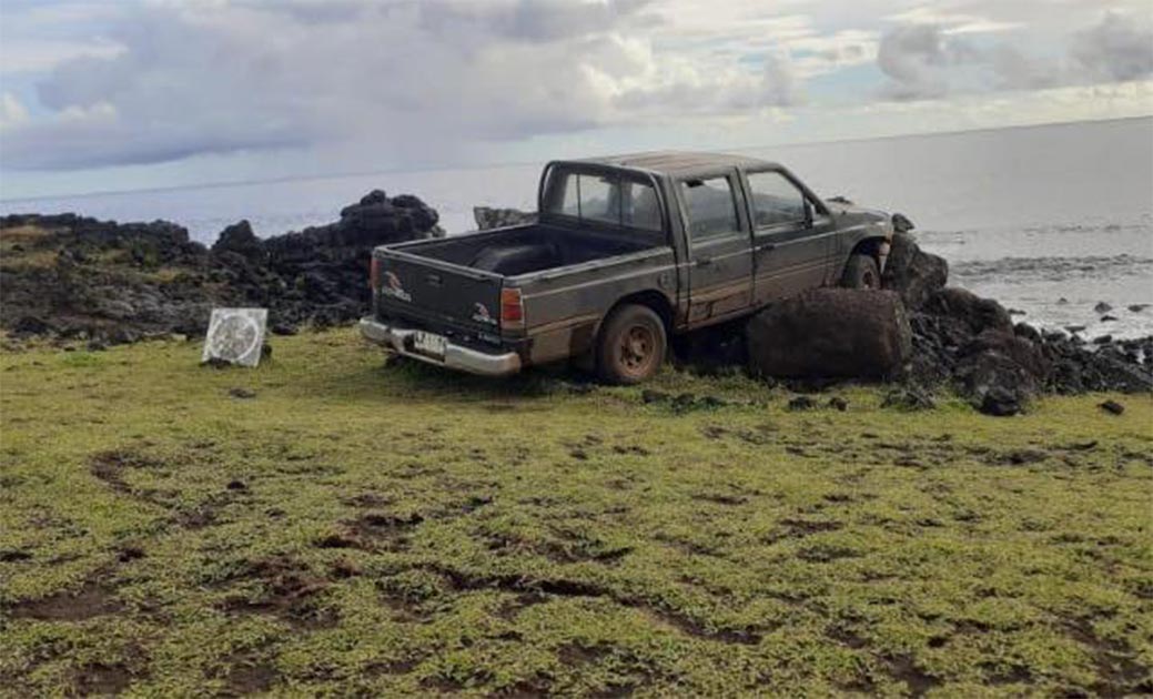 Easter Island Moai Statue Truck